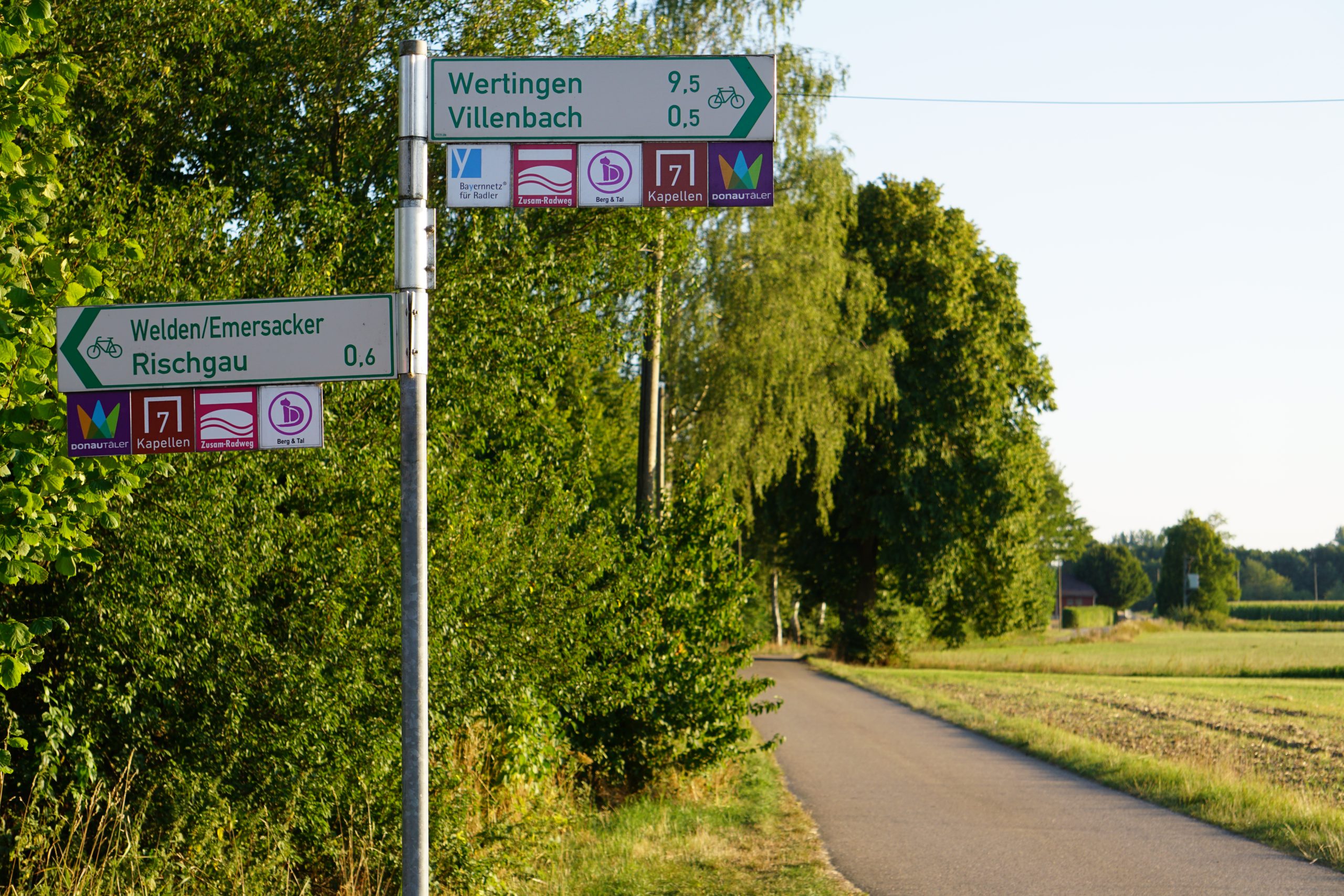 Radwegbeschilderung Rischgau